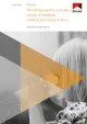 image of the front page of Prioritising quality: Literature review of common residential housing defects, contains image of a child looking through a rained on window