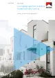 image of the front page of Leveraging expertise to deliver medium-density housing, contains image of a row of identical white houses