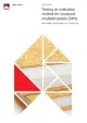 Cover page of a BRANZ study report titled ‘Testing an evaluation method for structural insulated panels (SIPs)’