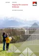 image of the front page of Mapping the consumer landscape, contains image of two people looking over a landscape imagining a house