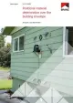 Cover page of a BRANZ study report titled ‘Positional material deterioration over the building envelope’ with a photo of a house exterior