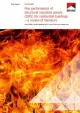 Cover page of a BRANZ study report on the fire performance of structural insulated panels, featuring flames