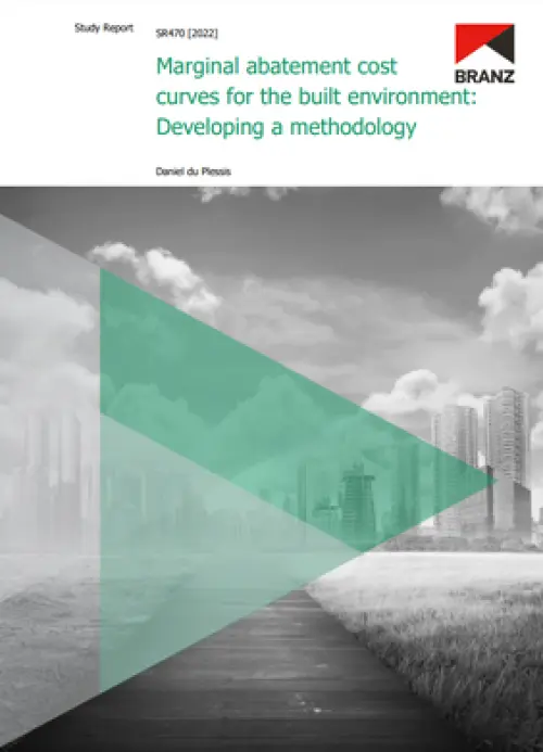 Image of  Marginal abatement cost curves for the built environment: Developing a methodology