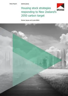 Housing stock strategies responding to New Zealand’s 2050 carbon target
