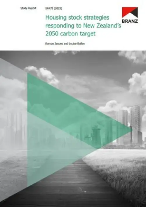 Image of  Housing stock strategies responding to New Zealand’s 2050 carbon target