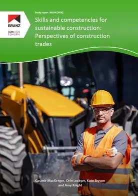 SR504 Skills and competencies for sustainable construction: Perspectives of construction trades