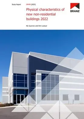 SR499 Physical characteristics of new non-residential buildings 2022