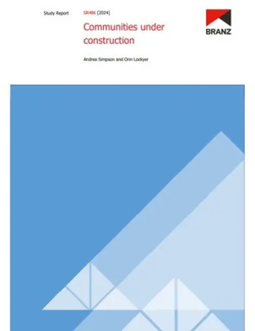 image of the front page of Communities under construction