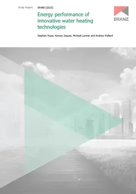 Energy performance of innovative water heating technologies