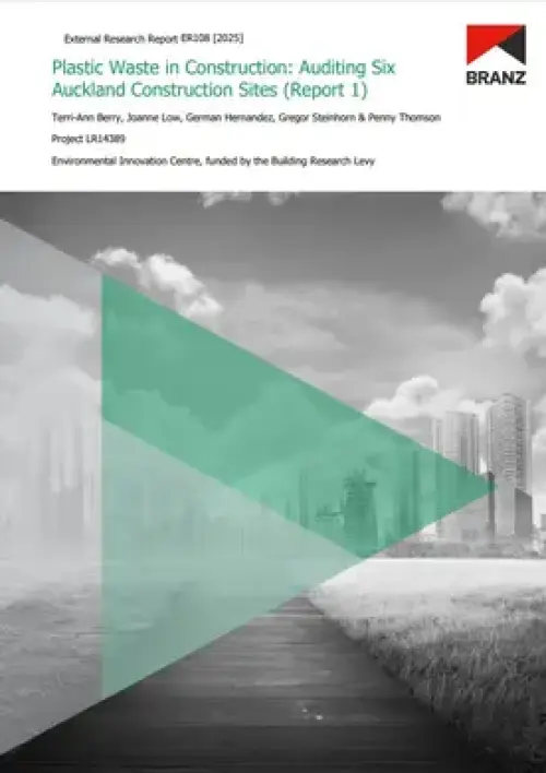 Image of Plastic waste in construction Report 1 - Auditing 6 sites in Auckland