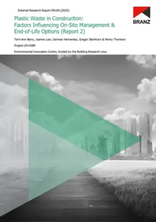 Image of Plastic waste in construction Report 2 - Barriers to waste management